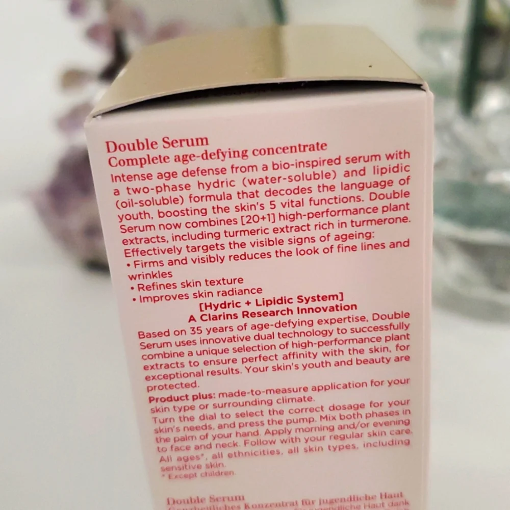 NIB CLARINS Double Serum Complete Age Control Concentrate 1 oz